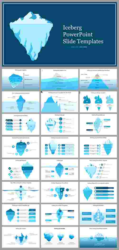 Iceberg PowerPoint Slide Templates